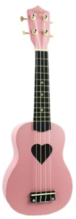 Oshhni Jouet de guitare pour enfants, jouet éducatif musical rose avec 4 cordes, petit ukulélé, jouet musical pour garçons et filles de la maternelle
