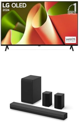 LG OLED55B4E 55 4K OLED Smart TV Barre de Son S40TR 4.1, 400W