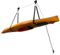 Kayak Hoist, Kayak Lift System, Single Kayak Ceiling Rack, Adjustable Storage Mount, 125 lb Capacity, for Kayak, Canoe, Bike, Black
