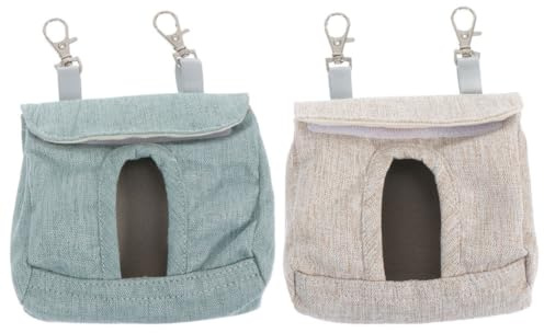 iplusmile Distributeur à Aliments Suspendu pour Cobayes et Lapins, Paquet de Nourriture en Tissu Crochet, Design Solide Gaspillage, Lot de 2 Pièces