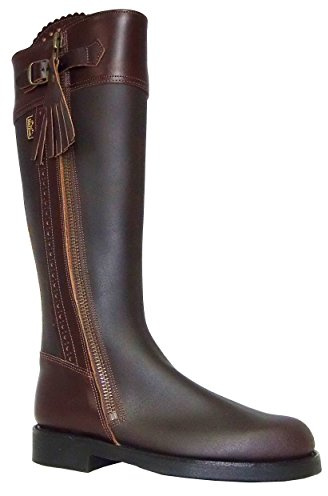 BOTOSVALVERDE - 746Fr - Bota Hip. Piso Liso - Color : Marrón - Talla : 44