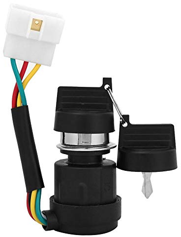Interruptor de la llave de encendido, Impermeabilizante Cerradura del interruptor de encendido de 6 cables con 2 teclas para 178F / 186F Interruptor de arranque del motor diesel enfriado por aire