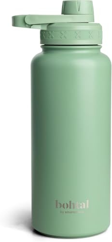 SmartShake Bohtal Insulated Sports Bottle, Green - 960 ml.