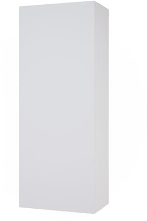 Vicco Armoire Murale Gloria, Blanc, 33x84cm | avec 2 étagères, avec découpe pour siphon et compatible avec la série Gloria