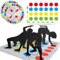 2 Pcs Twisting Game for Kids, Balance Floor Play Mat, Floor Mat Game with Spinner, Funny Balance Games Pad, Party Game, for Team, Family, Party