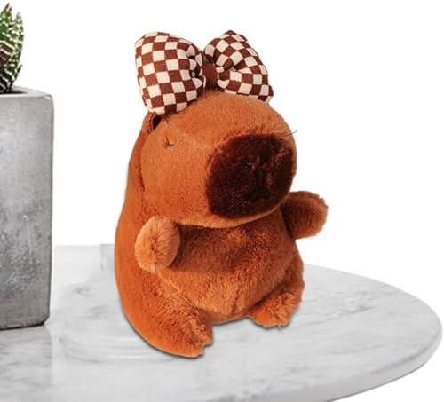 Muñeca de decoración Trasera de Coche, Traseros de Coche - Colgante de muñeca de Peluche Capybara - Decoración de Animales de Dibujos Animados Suave, decoración de Novedad, Accesorios externos