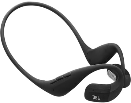 Écouteurs Open-Ear sport JBL Endurance Pace avec bluetooth, 10 Heures de batterie, serre-tête léger en titane à mémoire de forme, étanche à l’eau à la poussière IP68, technologie JBL OpenSound, blanc.