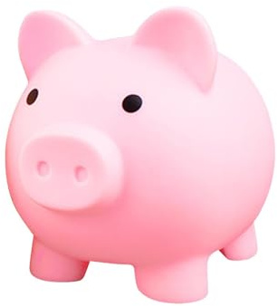 Piggy Bank for Kids, Plastic Cute Pink Money Bank, Unbreakable Money Box | Cute Pink Money Box for Coins and Cash, Best Gift for Your Family and Friends, Home Decoration