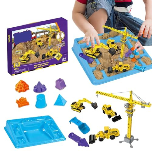 Set di Sabbia sensoriale – & Giocattolo da Spiaggia, Giocattolo da Costruzione, per Bambine, per Interni, Esterni, Giardino, Compleanno per Bambini, Asilo, Sala Giochi