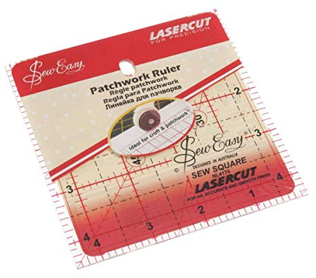 Sew-Easy Quilters Patchwork Ruler Square 4.5 x 4.5