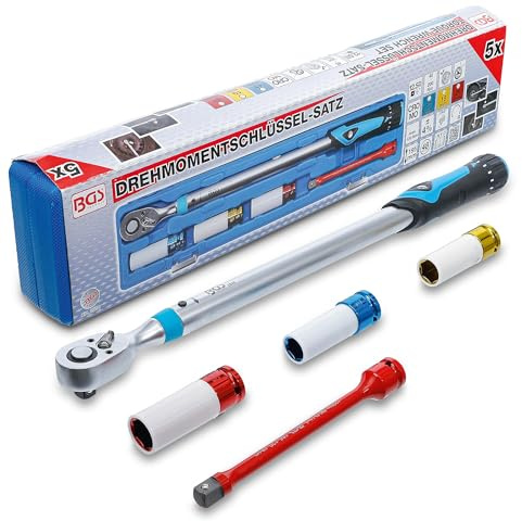 BGS 2818 | Drehmomentschlüssel-Satz | 12,5 mm (1/2) | 40 - 200 Nm | Drehmoment-Schlüssel