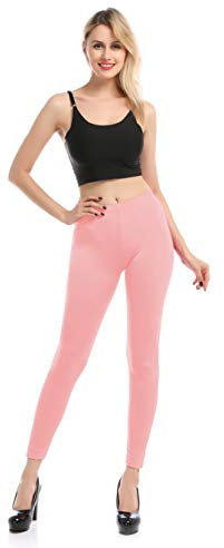 Carnavalife Leggings Malla Elástica de Tiro Alto/Pantalones Largos Deportiva Danza Running Fitness para Mujer (FR/ES, Letras, S, M, Regular, Regular, Rosa)