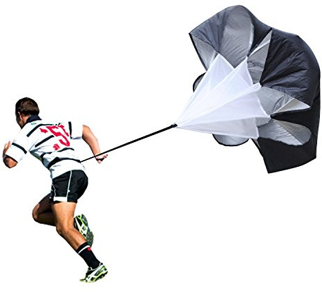 KAIAIWLUO Parachute de Résistance,56 Pounce Parachute de Course Parachute de Vitesse avec Sangle Réglable pour Améliorer Force de Endurance Football Athlétisme Entrainement à la Vitesse
