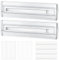 Divideri per Cassetti Regolabili, 2 Pz Separatore Cassetto Flessibile, Inserto Cassetto in Plastica Regolabile (22.8-50cm), Sistema Organizzazione per Cassetto Armadio Separatore per Organizer