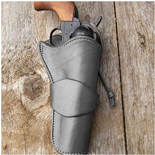 ANSNOW Medeltida Pu-Läderpistolhölster Vintage Doldhölster Revolverhölster För 6 Tums Fat Western Cowboy Pirate Accessoar, Medeltida Stil, Lapp Medeltida Stil