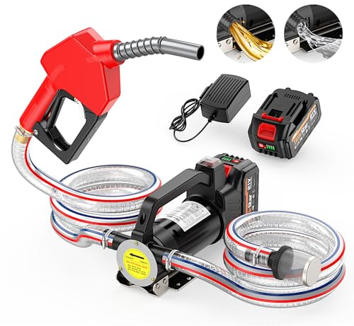 TaskStar Fuel Transfer Pump Battery Powered, for Water Diesel Kerosene