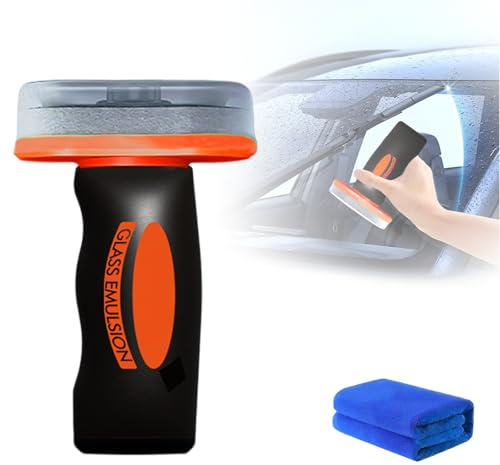 Limpiador de Cristales, Limpiador de Emulsión para Cristales, Loción Removedora de Aceite para Parabrisas y Ventanas de Automóvil, Alta Eficacia y Larga Duración (1, Black)