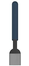 Mepal - Bakpensel Chef it - Mjuka och Flexibla Silikonborst - Värmebeständig Silikon: upp till 250 °C - Tål Diskmaskin - Köksredskap - 22 cm - Navy