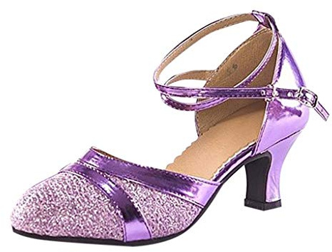 Chaussures de danse latine pour femme avec paillettes pour les occasions sociales et les fêtes