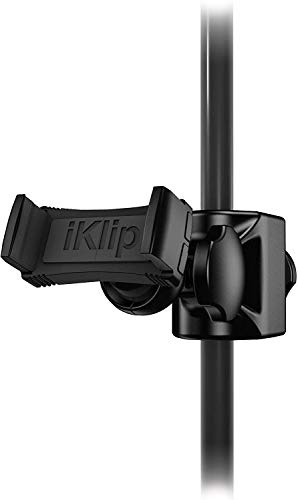 IK Multimedia iKlip Xpand Mini Supporto Asta Microfono per Smartphone da 6'', Nero