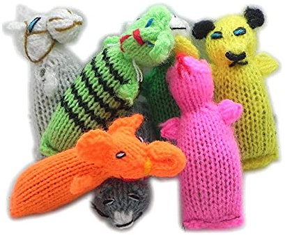 Barn Yarn Hand Knit Wool Cat Toy, Stuffed with Organic Catnip