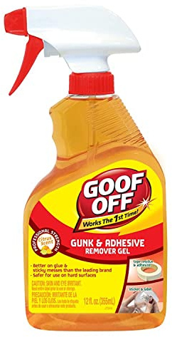 Goof Off FG790 Gunk Adhesives Remover, 12 oz, Bottle,