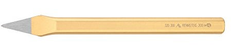 Rennsteig 321 250 0 Polished Crosscut Chisel with Handguard, Gold, 250 mm
