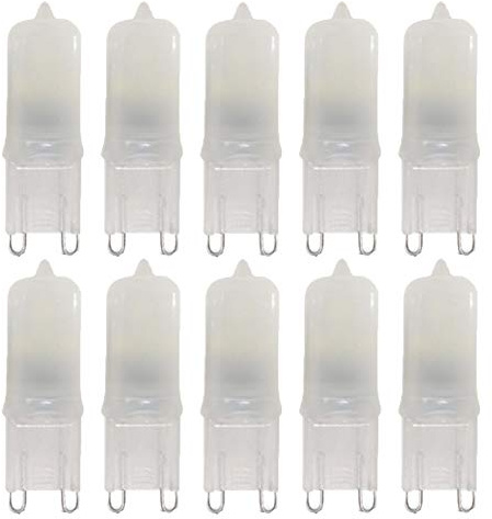 Lxcom Lighting G9 LED Dimmable Bulb 1W LED Corn Light Bulbs 10W Equivalent Warm White 3000K G9 Bi-Pin Base LED Halogen Replacement Bulbs, AC 120V(10 Pack)