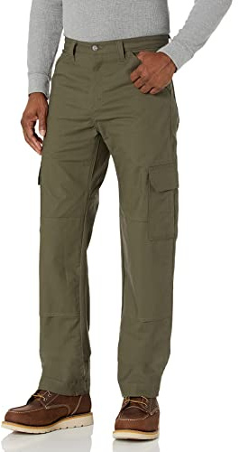 Dickies Men's DuraTech Ripstop Cargo Pants – Rugged Outdoor Work Pants with Tool Pockets for Tactical, Landscaping, Field Use, Moss Green, 36W x 34L