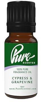 Cypress & Grapevine Fragrance Oil - 10ml Suitable for Candles, Wax Melts, Cosmetics, Diffusers, Soaps (Cypress & Grapevine)