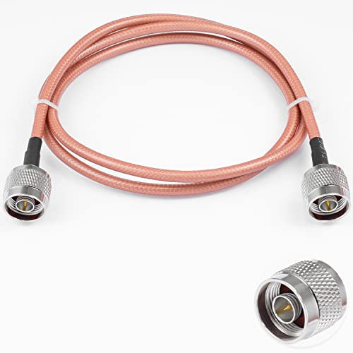 Vecys N Stecker auf N Stecker Low Loss Koaxialkabel RG400 3FT/1M für 3G 4G 5G LTE Antenne Amateurfunk GPS WiFi