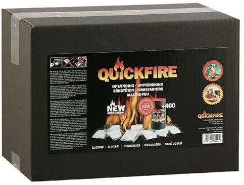 Sparpack 500 Ofenanzünder im Karton Kaminanzünder Quickfire Anzündtüten