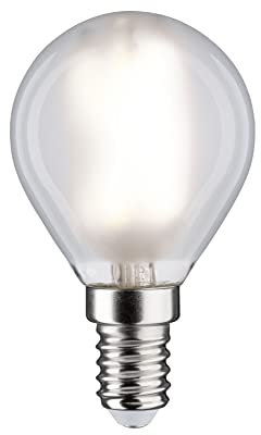 Paulmann 29074 LED de filamentos 230V gota E14 230V 5,9W 806lm regulable 45mm cristal mate 2700K - blanco cálido