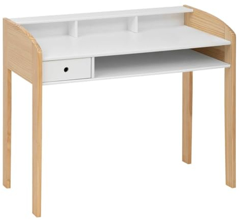 ATMOSPHERA CREATEUR D'INTERIEUR - Scrivania per bambini l100cm in legno bianco