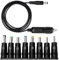Arubaitai Auto DVD Player ladekabel - 12V Auto dc stecker netzteil - 1 Meter 5A Kabel zigarettenanzünder mit 8 Stücke Klinkenstecker Adapter für DVD Player Handy TV