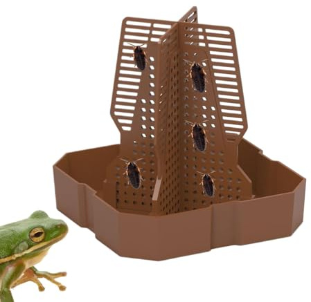 Bowl Food Bowl - Plat d'alimentation en caméléon avec échelle | Bol de Nourriture pour Reptile avec échelle d'escalade | Assiette Alimentaire lézard pour lézards, barbus, Geckos, R