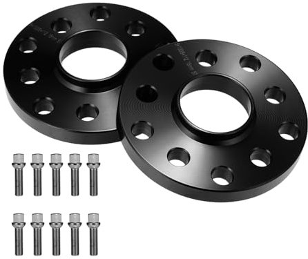 GEARMONSTER Spurverbreiterung, 2x15mm Distanzscheiben Set, LK: 5x100&5x112mm NLB:57.1, 30mm Spurverbreiterungen mit 10 Stück Radschrauben M14x1.5x45mm