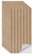 Baketron Akustikpaneele Holz 3D Holzpaneele,Holzoptik Paneele,Selbstklebende Abziehen und Aufkleben 3D Wandpaneele,Holzoptik Wanddeko für Flur Wohnzimmer Büro - 40 x Paneele Holzfarbe