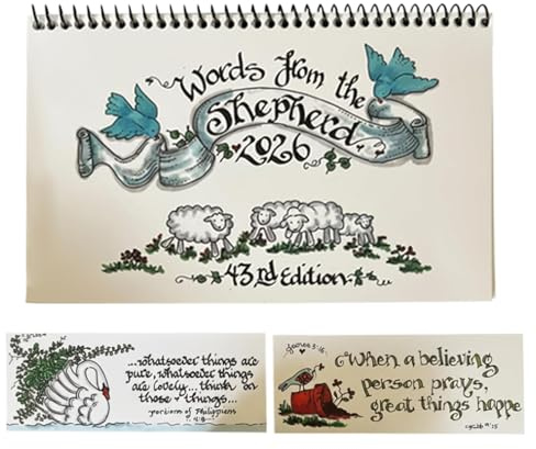 Calendrier Biblique, Calendrier Des Écritures Avec 2 Signets – Planificateur Mensuel Religieux Inspirant 2026 Pour Femmes Et Hommes, Bureau, Maison, Étude, Vacances De Noël