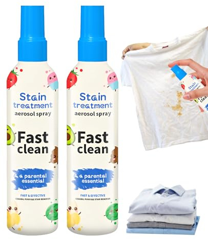 hommova 2 Pcs Ink Sweat Stain Remover, 120ml Stain Treater Spray for Travel, Home Use