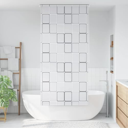 Mokuyary - Estor para ducha (100 x 240 cm, cuadrado), diseño de bañera