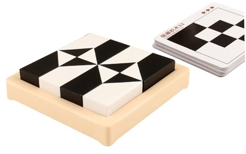 Puzzle a blocchi, Gioco di cubi di plastica Nascosto con motivi geometrici nascosti, Gioco di formazione al pensiero spaziale 3D Rompicapo per bambini dai 4 anni in su