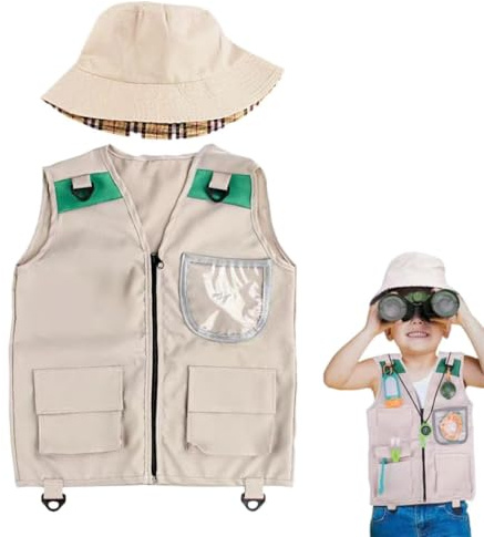 Generisch Set de exploración para niños | Traje lavable para niños | juguete de exploración de la naturaleza para acampar, senderismo, zoológico,