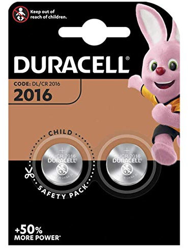 2 DURACELL 2016 Lithium Batteries CR2016 DL2016 ECR2016