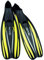 Seac F 100 Pro, Pinne da Subacquea Ultra Leggera a Scarpetta Chiusa, per Immersioni e Snorkeling, Giallo, 42/43