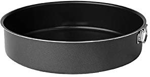 Molde redondo con borde alto Pentalux de aluminio profesional con anillo, diámetro 26 cm, línea Black antiadherente.