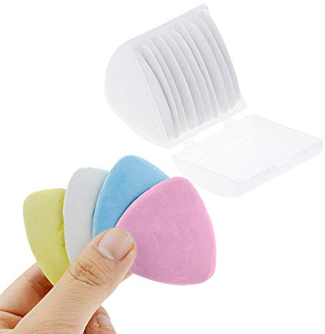 Tizas de sastre triángulo de sastre para sastrería, costura, acolchado, manualidades, nociones, marca de tela, costura y accesorios (10 piezas.blanco)