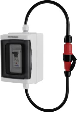 Adapter 230V Stecker auf 230V Kupplung mit Sicherung C16 1P Doktorvolt