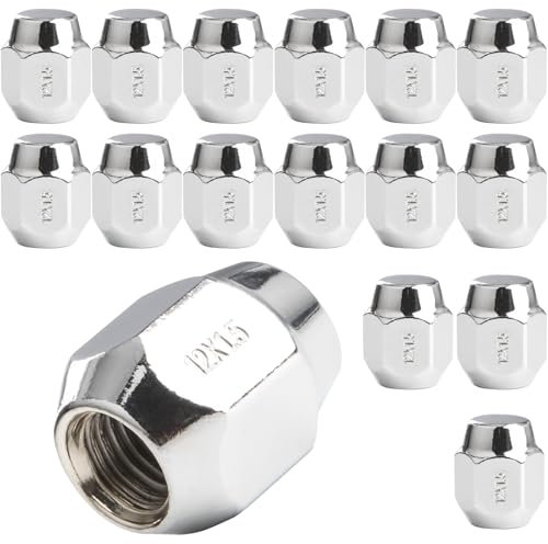 GAsuppply 16 x Radmuttern I M12 x 1,5 x 27mm Kegelbund SW21 I Kompatibel mit Hyundai, KIA, Mazda