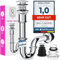 Siphon Waschbecken Ablaufgarnitur mit Überlauf, Pop Up Ventil Waschtisch Geruchsverschluss aus Edelstahl M. ROSENFELD HOME